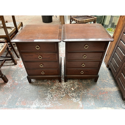 210 - Two mid 20th century teak media cabinets