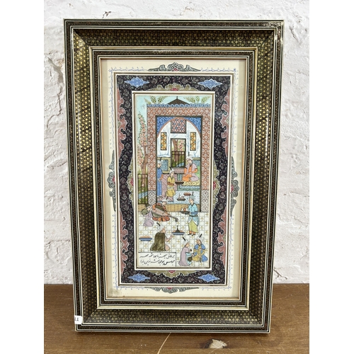 268 - A late 19th century gilt framed C. J. Keats R.B.A 'Rouen 1885' watercolour - approx. 69cm high x 52c... 