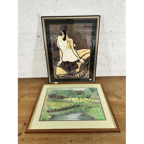 273 - A 19th century gilt framed Paul Marny (1829-1914) watercolour - approx. 70cm high x 57cm wide