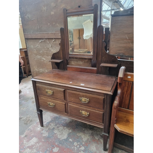 102 - An Edwardian satinwood dressing chest