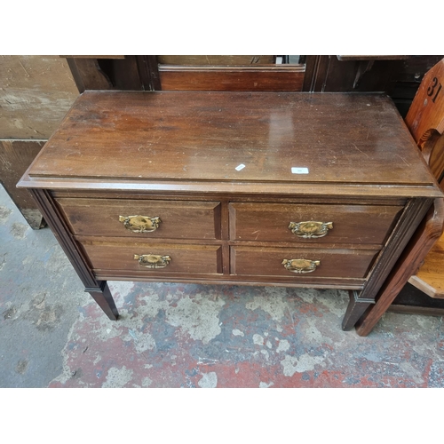 102 - An Edwardian satinwood dressing chest