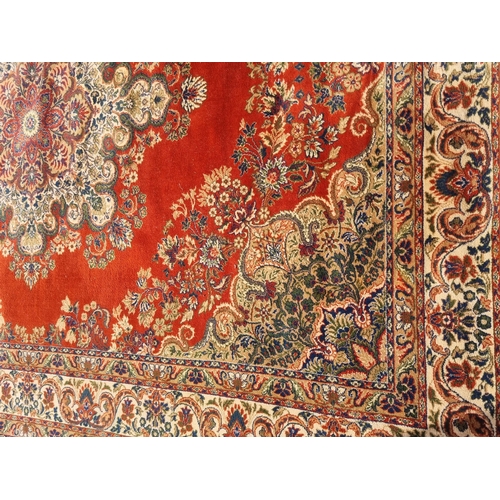 112 - A Keshan Super floral pattern rug - approx. 360cm x 275cm