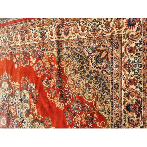 112 - A Keshan Super floral pattern rug - approx. 360cm x 275cm