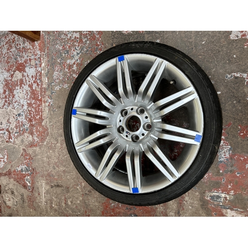 52 - A BMW M Series alloy wheel with later added smoked glass top