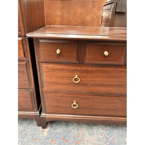 208 - A Stag Minstrel mahogany chest of drawers - approx. 72cm high x 107cm wide x 46cm deep