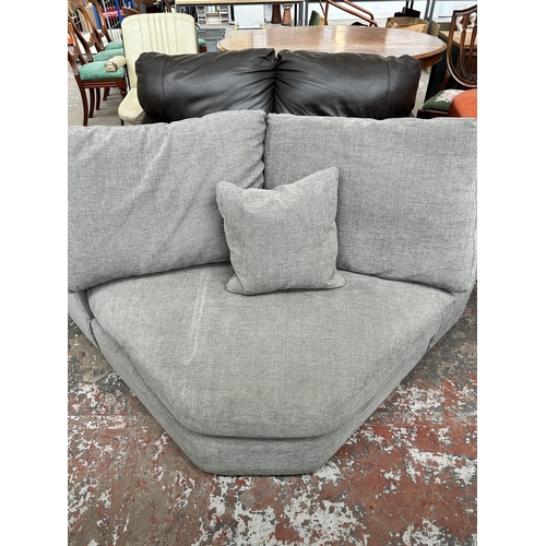 237 - A Next grey fabric upholstered corner chair