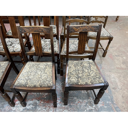 185 - Ten dining chairs