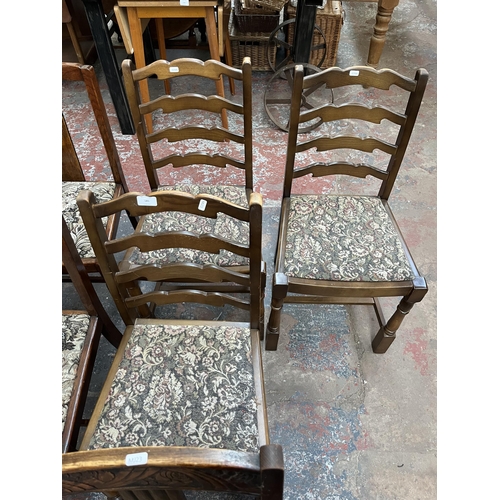 185 - Ten dining chairs