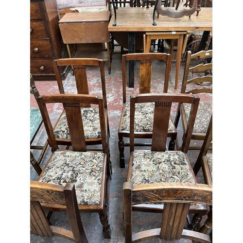 185 - Ten dining chairs