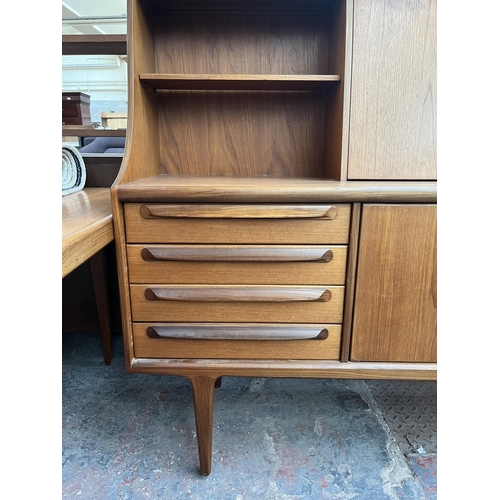 187 - A Younger teak highboard - approx. 131cm high x 144cm wide x 46cm deep