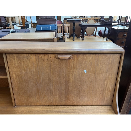 187 - A Younger teak highboard - approx. 131cm high x 144cm wide x 46cm deep