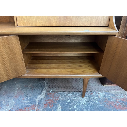 187 - A Younger teak highboard - approx. 131cm high x 144cm wide x 46cm deep