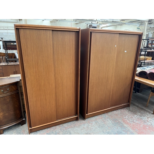 193 - Two Austinsuite teak double wardrobes