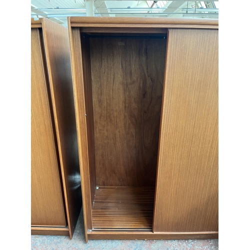 193 - Two Austinsuite teak double wardrobes