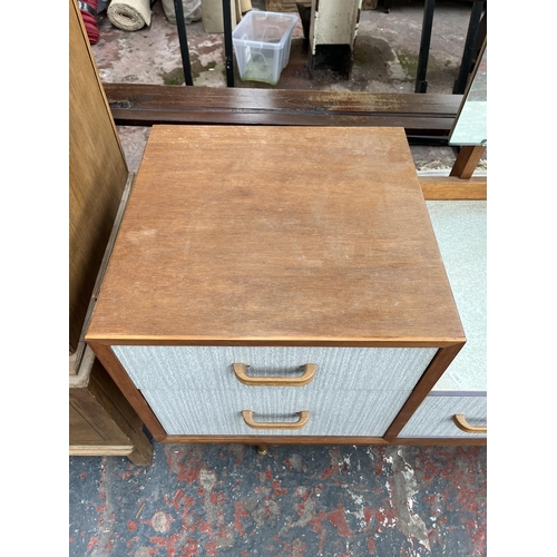 119 - A mid 20th century teak and formica dressing table