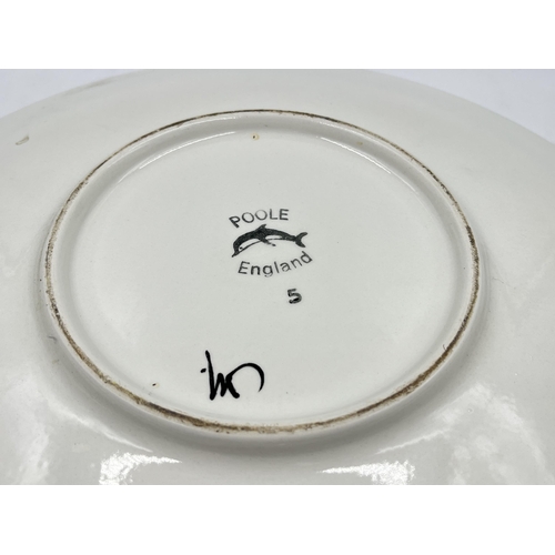 290 - A Poole Pottery Delphis pattern charger - approx. 35cm diameter