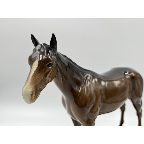 294 - A Beswick no. 1809 Bois Roussel racehorse figurine - approx. 23cm high