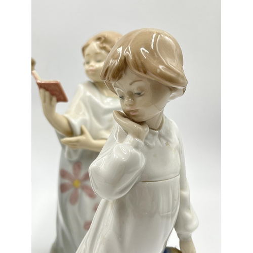 315 - Five Nao porcelain figurines to include no. 1139 Sleepy Head, no. 1108 My Rag Doll etc.