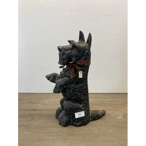 388 - A cast iron Westland Terrier doorstop - approx. 36cm high