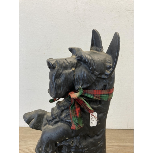 388 - A cast iron Westland Terrier doorstop - approx. 36cm high