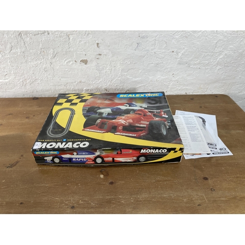 401 - Two boxed slot car sets, one Scalextric and one The Simpsons skateboard chase