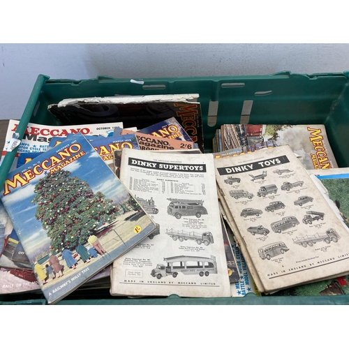 415 - A large collection of mid 20th century Meccano magazines