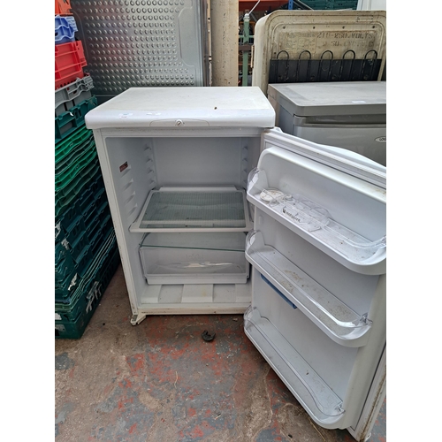 714 - A Hotpoint RLAV21 Ice Diamond undercounter fridge - approx. 85cm high x 55cm wide x 58cm deep