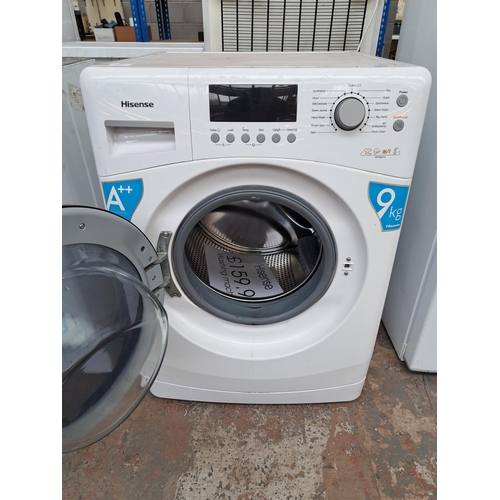 731 - A Hisense WFN9012 A++ Class 9kg 1200 spin 60cm washing machine