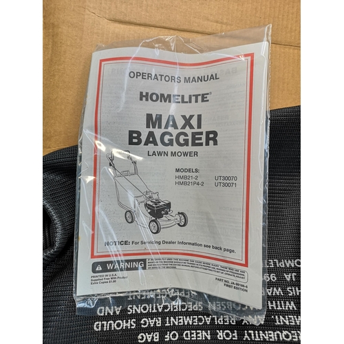 773 - A boxed Homelite HMB21P42 Maxi Bagger petrol lawn mower