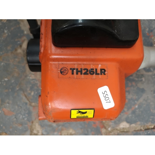 801 - A Tiger Lawn Mowers TH26LR petrol long reach hedge trimmer