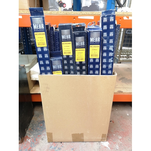 809 - Approximately thirty seven various boxed Mehr commercial vehicle windscreen wiper blades