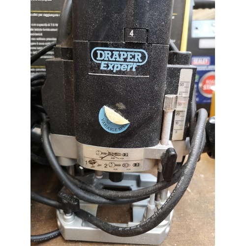 815 - Two Draper 240v items, one Submersible water pump and one Expert plunge router