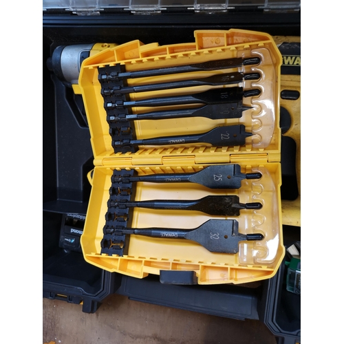 816 - Two cased DeWalt DCZ211S2R 10.8v lithium ion cordless drills together with cased DeWalt DT7943B wood... 