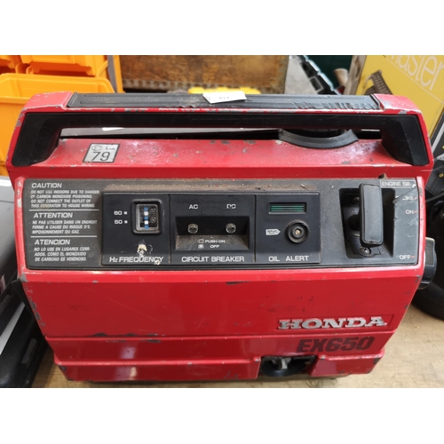 817 - A Honda EX650 petrol generator