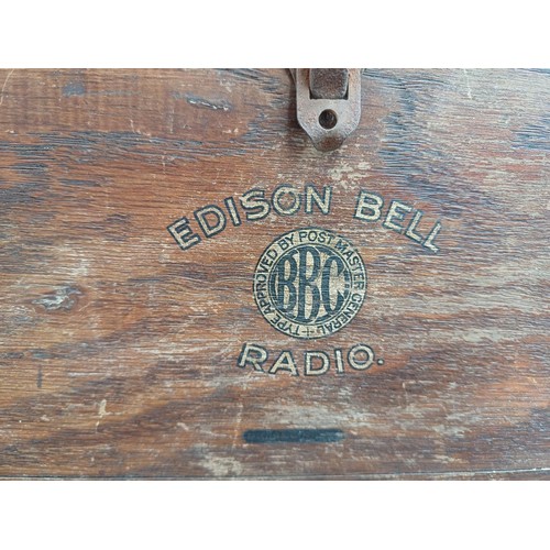 580 - An early 1920s Edison Bell Type B crystal radio set