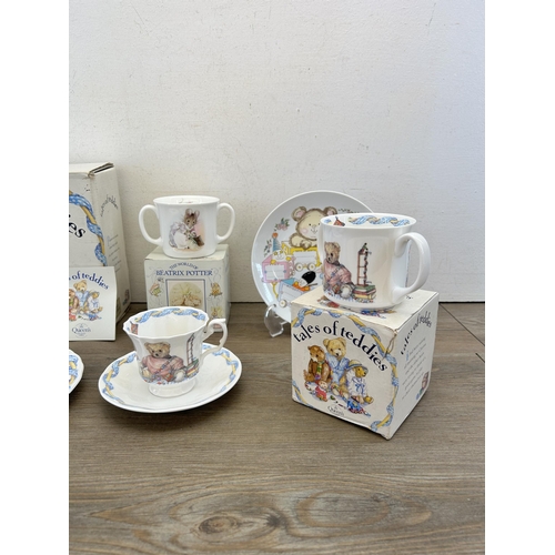 348 - A collection of Crownford Brand Queen's and Royal Albert Beatrix Potter ceramics