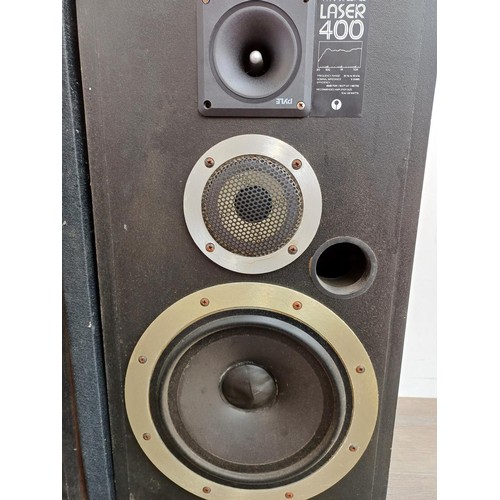 592 - A pair of Wharfedale Laser 400 three-way 6Ω hi-fi speakers