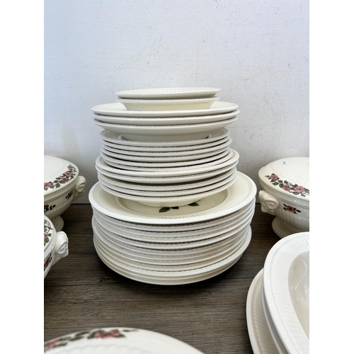 360 - A large collection of Wedgwood Briar Rose fine bone china to include four lidded tureens, two gravy ... 