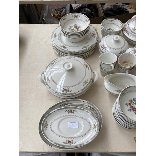 347 - A large collection of Royal Doulton Kingswood dinnerware to include two coffee pots, teapot, dinner ... 