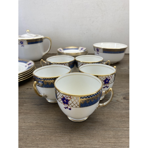 349A - A collection of 1920's Salisbury China Glen teaware