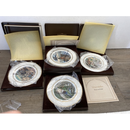 351 - Six boxed Royal Worcester The King Arthur collector's plates