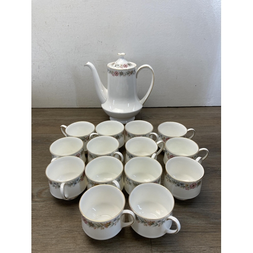 359 - A collection of Paragon Belinda dinnerware to include coffee pot, dinner plates, coffee cups etc.