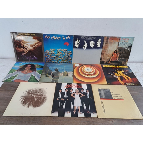 619 - A collection of LP vinyl records to include Uriah Heep, Saxon, The Who, Thin Lizzy, Faces, Jackson B... 