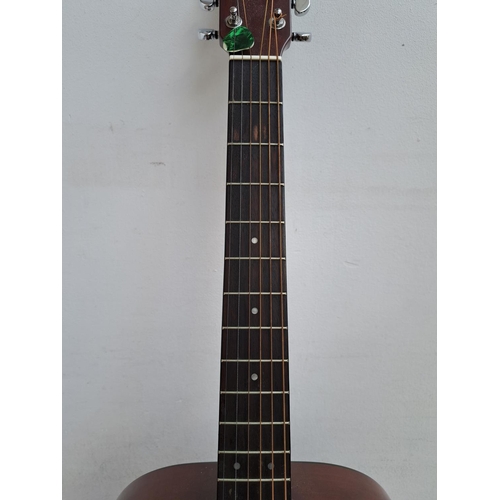 642 - A cased Yamaha FG-412L left handed dreadnought steel strung acoustic guitar with strap, Snark electr... 