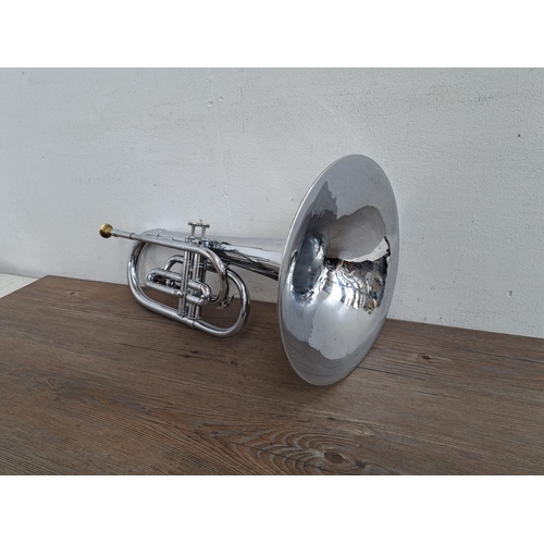 645 - A DEG Dynasty II two valve American marching bugle