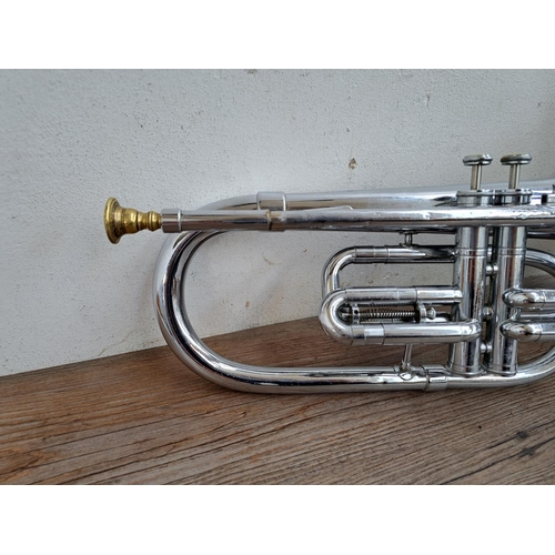 645 - A DEG Dynasty II two valve American marching bugle