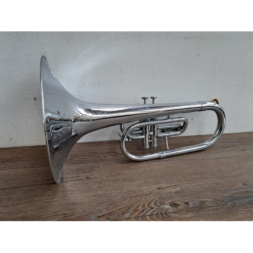 645 - A DEG Dynasty II two valve American marching bugle