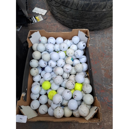 761 - A large collection of golf balls