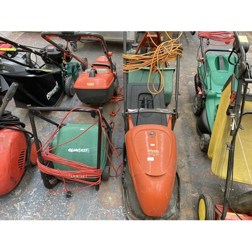 868 - Two 240v lawn mowers, one Flymo and one Qualcast