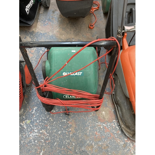 868 - Two 240v lawn mowers, one Flymo and one Qualcast